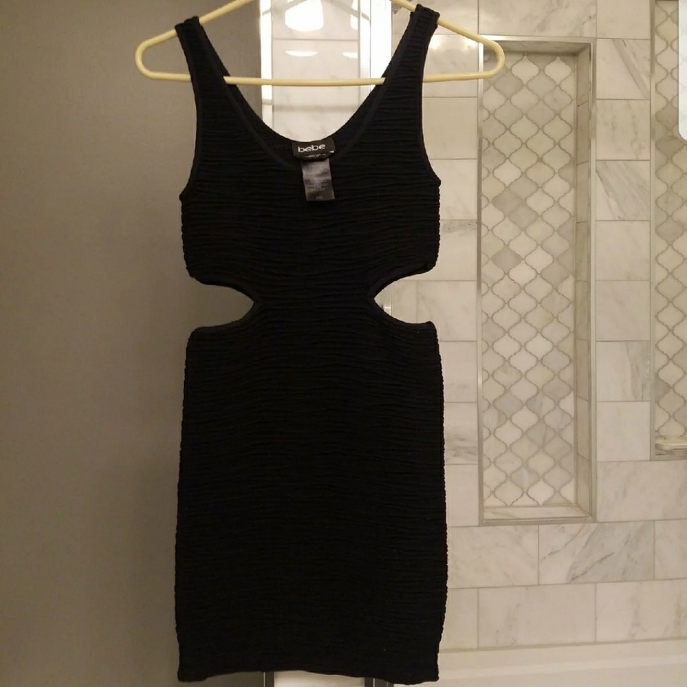 Black cut out bebe dress